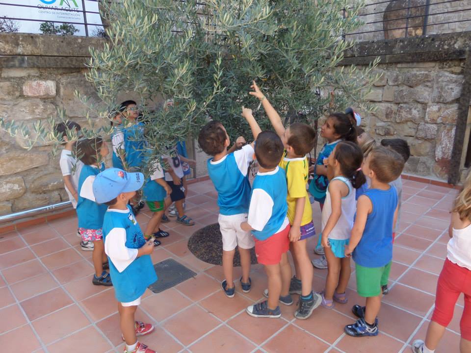 Visita niños del campamento