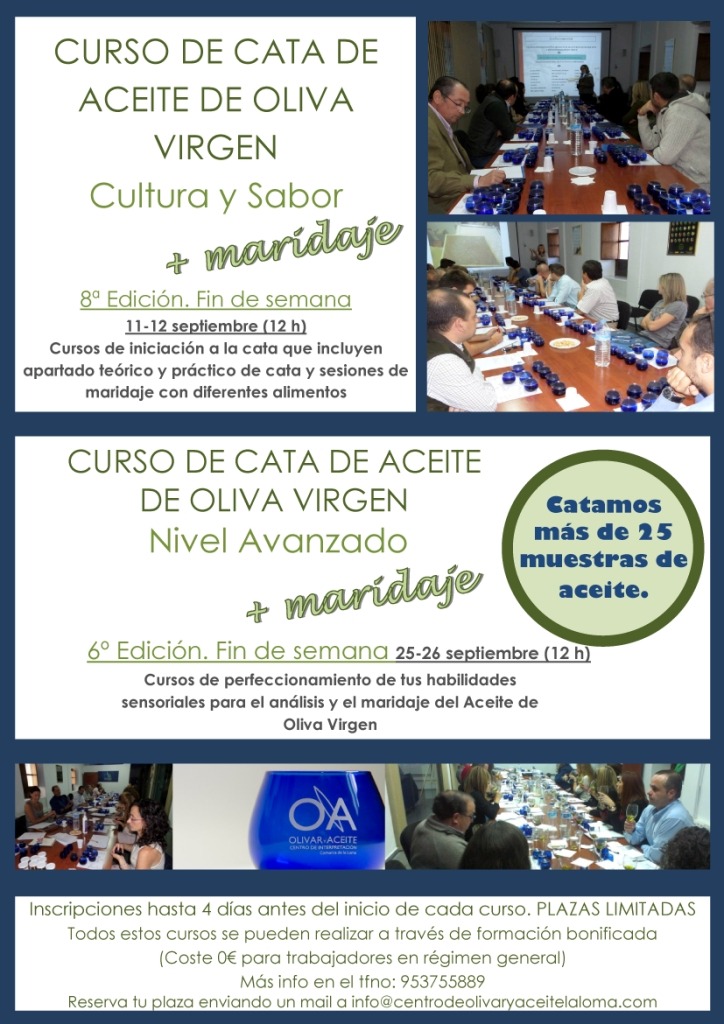 Cartel Nuevos Cursos de Cata Fin de Semana Septiembre 2015