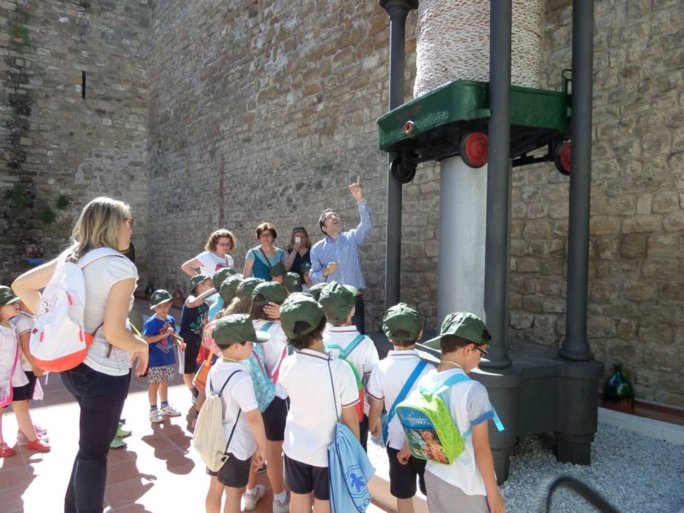 Visita de niños al museo