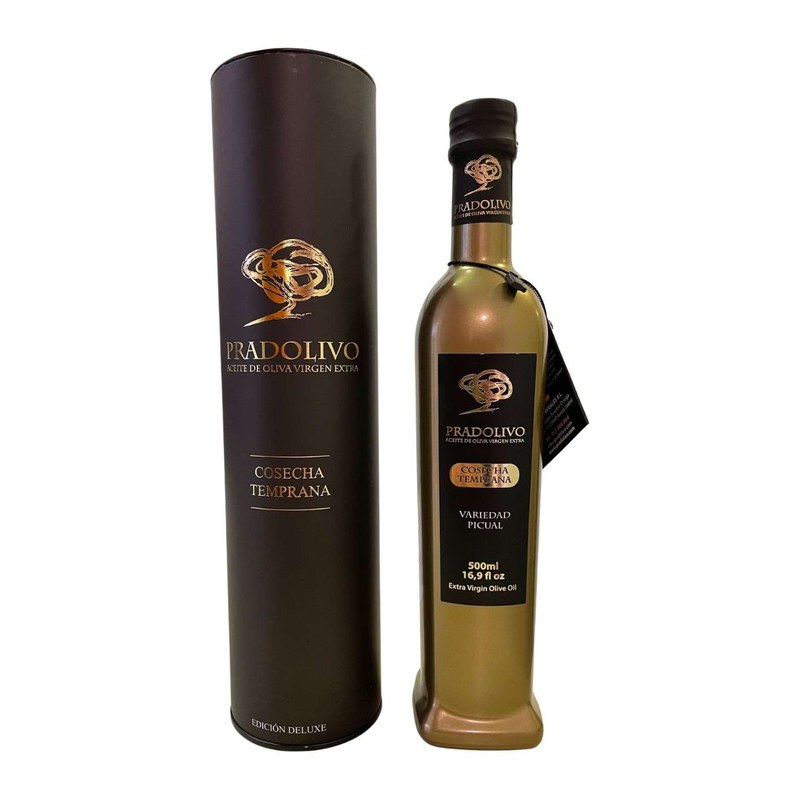 Estuche con Botella Picual Cosecha Tempran 500ml PRADOLIVO