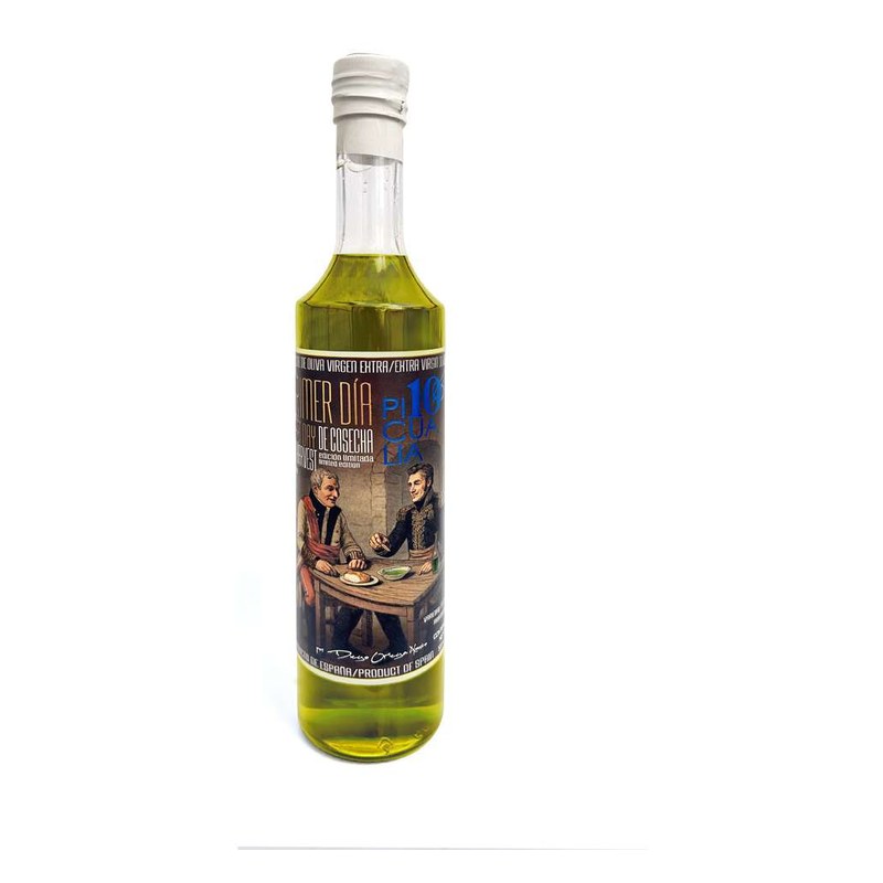 Botella Primer Día de Cosecha Arbequina Cosecha Temprana 500ml PICUALIA