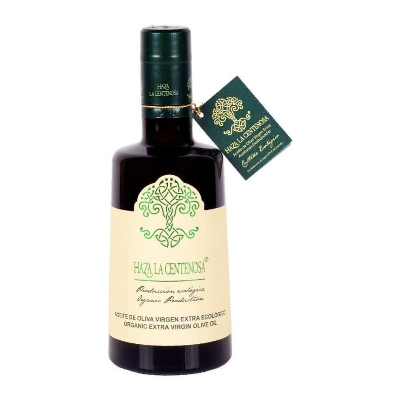 Botella 500ml Picual Deshuesado Ecológico Cosecha Temprana HAZA LA CENTENOSA