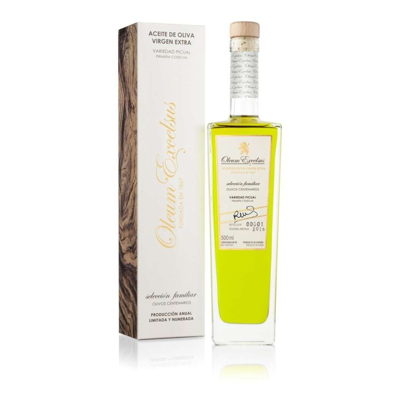 Estuche con Botella 500ml Picual Cosecha Temprana OLEUM EXCELSUS