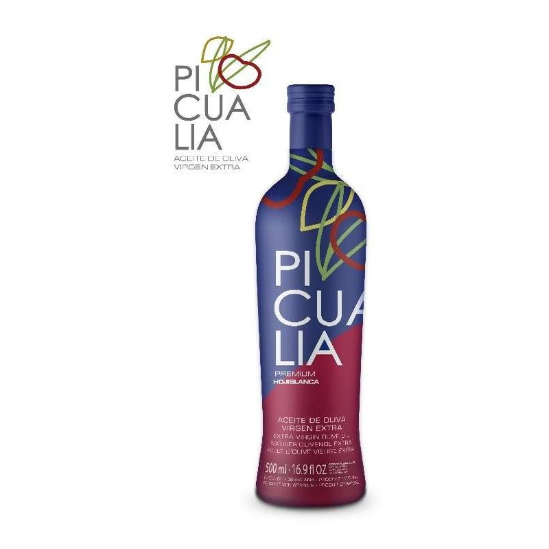 Botella Hojiblanca Cosecha Temprana 500ml PICUALIA