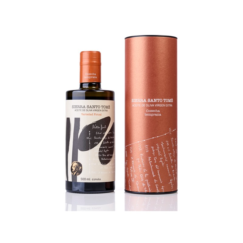 Estuche con Botella 500ml Picual Cosecha Temprana SIERRA DE SANTO TOMÉ