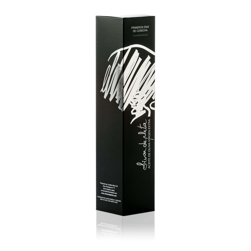 Estuche con Botella Picual 500ml Cosecha Temprana OLIVAR DE PLATA